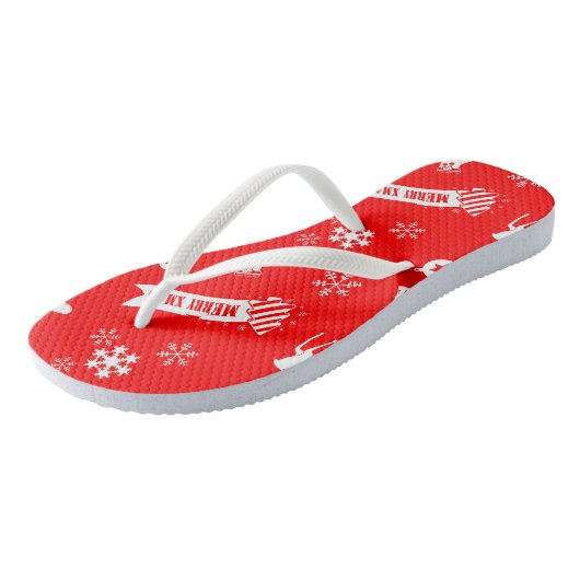 Tongs Éléments de Noël (Incliné)