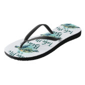 Tongs Emmenez-moi à la plage, tortue de mer (Incliné)