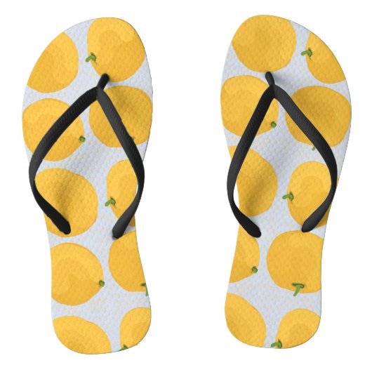 Tongs en orange mandarine (Semelle)
