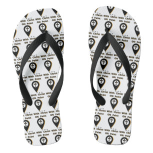 Tongs En Point Avec Christ Biblique Tout-En-Dessus Unise
