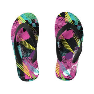 Tongs Enfants Abstrait sans soudure, filles garçons mode, coloré