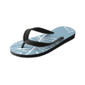 Tongs Enfants Abstraite Feuille Tropicale : Verdure transparente (Incliné)