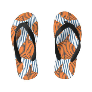 Tongs Enfants Ampoules d'oignon dessinées à la main, papier pein