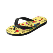 Tongs Enfants Ancien Motif de tatouage de l'école (Incliné)