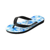 Tongs Enfants Aquarelle Floral Chintz Motif mignon (Incliné)