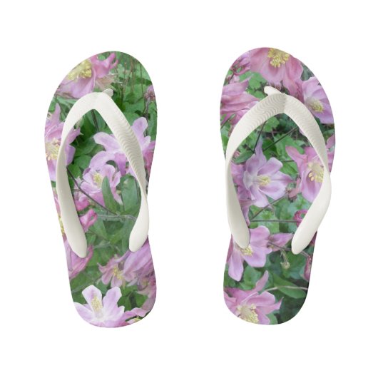 Tongs Enfants Aquilegia Flower Flip Flops (Semelle)