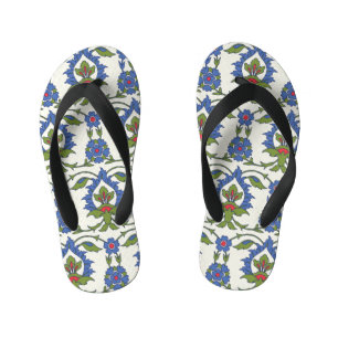 Tongs Enfants Arabe Traditionnel : Carrelage Iznik sans couture.