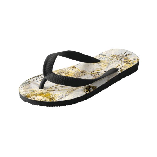 Tongs Enfants arrière - plan d'aquarelle Abstraite : dandelion, (Incliné)