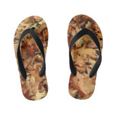 Tongs Enfants automne, feuille sec (Semelle)