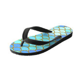 Tongs Enfants Balances de sirènes turquoise (Incliné)