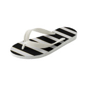 Tongs Enfants Beau noir et blanc (Incliné)