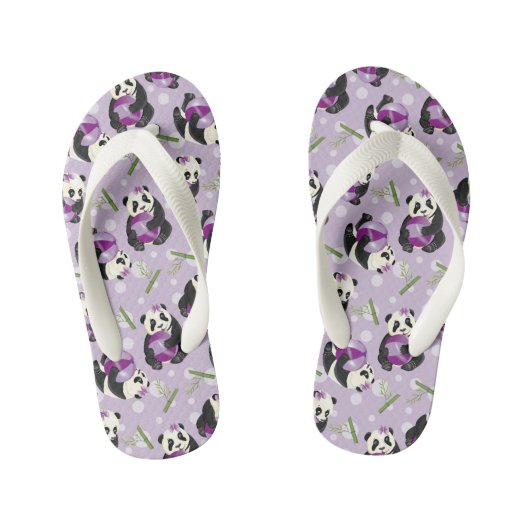 Tongs Enfants Bébé mignonne Panda Bear Fille Jouant Ball (Semelle)