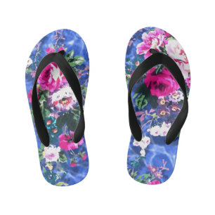Tongs Enfants Bouquets avec roses