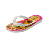 Tongs Enfants Bright Rose Kids Unisex Tournesol Tournesol Flèche (Incliné)