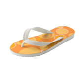 Tongs Enfants Bubblegum Bulles Partout Orange (Incliné)