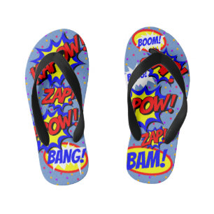 Tongs Enfants Bulles de texte personnalisées pour bandes dessiné