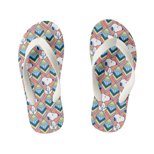 Tongs Enfants cacahuètes | Snoopy Deco Dreams Motif (Semelle)
