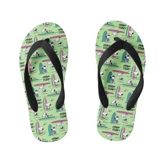 Tongs Enfants cacahuètes | Snoopy Ocean High Tide Motif (Semelle)