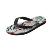 Tongs Enfants Cactus en fleurs mignons : Motif à main (Incliné)
