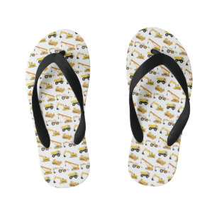Tongs Enfants Camions de Construction Tout-Petit