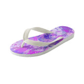 Tongs Enfants Camo rose violet Abstrait tendance (Incliné)