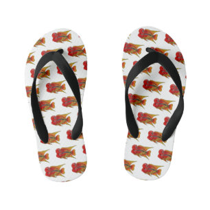 Tongs Enfants Caricature de poisson cichlide à fleur