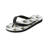 Tongs Enfants Caricature en bleu (Incliné)