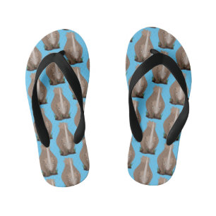 Tongs Enfants Caricature en élasmère de rhinocéros laineux