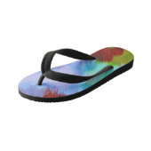 Tongs Enfants Cascade aquarelle, nature 2 (Incliné)