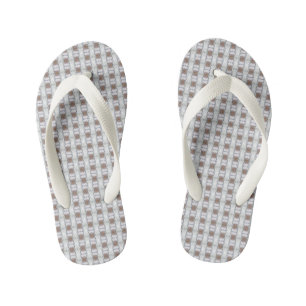 Tongs Enfants Chaîne Tan Verticale Bleu Diamant GWhite Flip Flop
