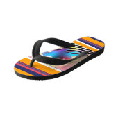 Tongs Enfants Chat Bleu Avec Bandes (Incliné)