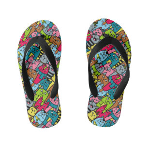 Tongs Enfants Chat et chatons