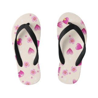 Tongs Enfants "Chaussons Pink Heart Love"