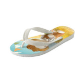 Tongs Enfants Cher fermier chien avec Citrouille (Incliné)