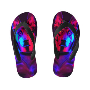 Tongs Enfants chien de gangster