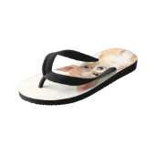 Tongs Enfants Chihuahua Peinture - Cute Original Chien Art (Incliné)