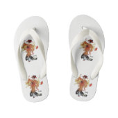Tongs Enfants Chrysanthème mignon Fleur enfant Floral Fille Amus (Semelle)