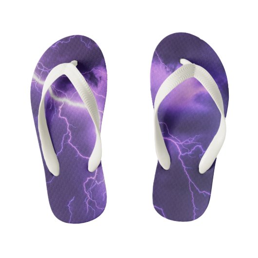 Tongs Enfants ciel magnifique, tonnerre (Semelle)