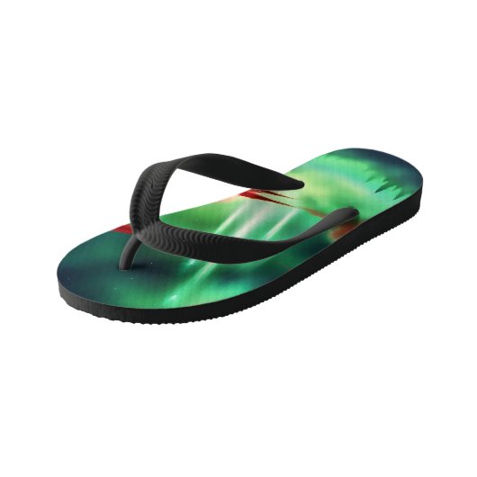 Tongs Enfants ciel vert (Incliné)