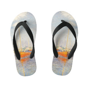 Tongs Enfants Claude Monet. Bateaux rouges, Argenteuil