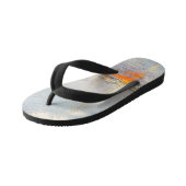 Tongs Enfants Claude Monet. Bateaux rouges, Argenteuil (Incliné)