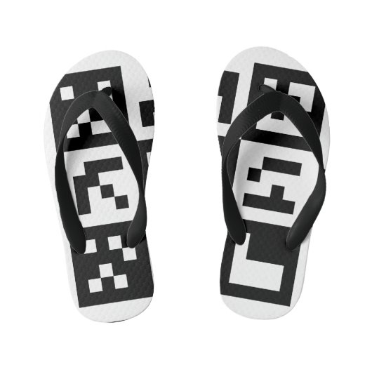 Tongs Enfants code qr (Semelle)