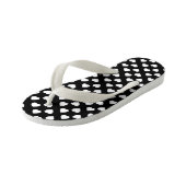 Tongs Enfants Coeurs blancs (Incliné)