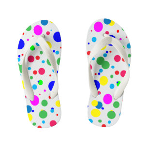 Tongs Enfants Couleur Cercle Polka Dot Bubbles Enfants Flip Flop