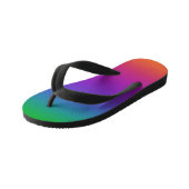 Tongs Enfants Couleurs arc-en-ciel lumineuses (Incliné)