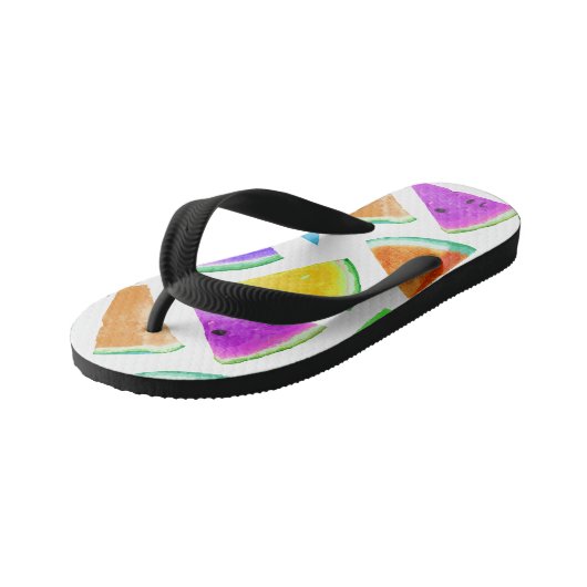 Tongs Enfants Création du Motif de pastèque 6 (Incliné)