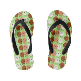 Tongs Enfants Cute kawaii oeufs humoristique dessin animé