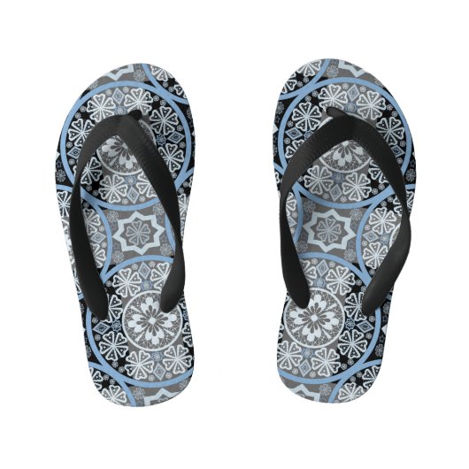 Tongs Enfants Dentelle romantique : Impression Abstraite brillan (Semelle)