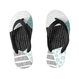 Tongs Enfants Dessin Abstrait à main levée : Arrière - plan arti