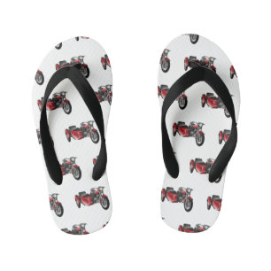Tongs Enfants dessin animé de la moto Sidecar
